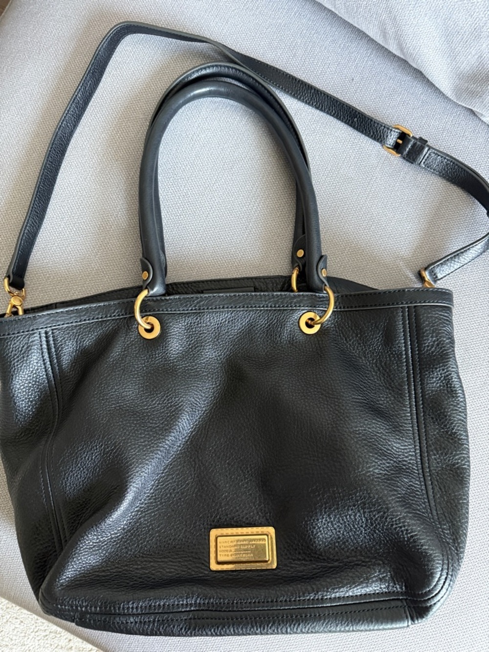 Marc Jacobs Too Hot To Handle Black Leather Tote